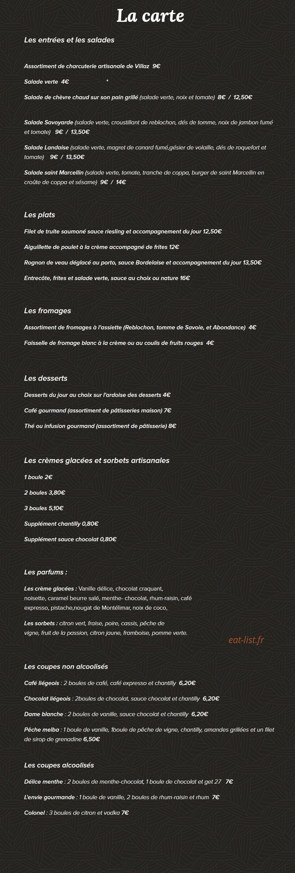 L'envie Gourmande — carte page 4