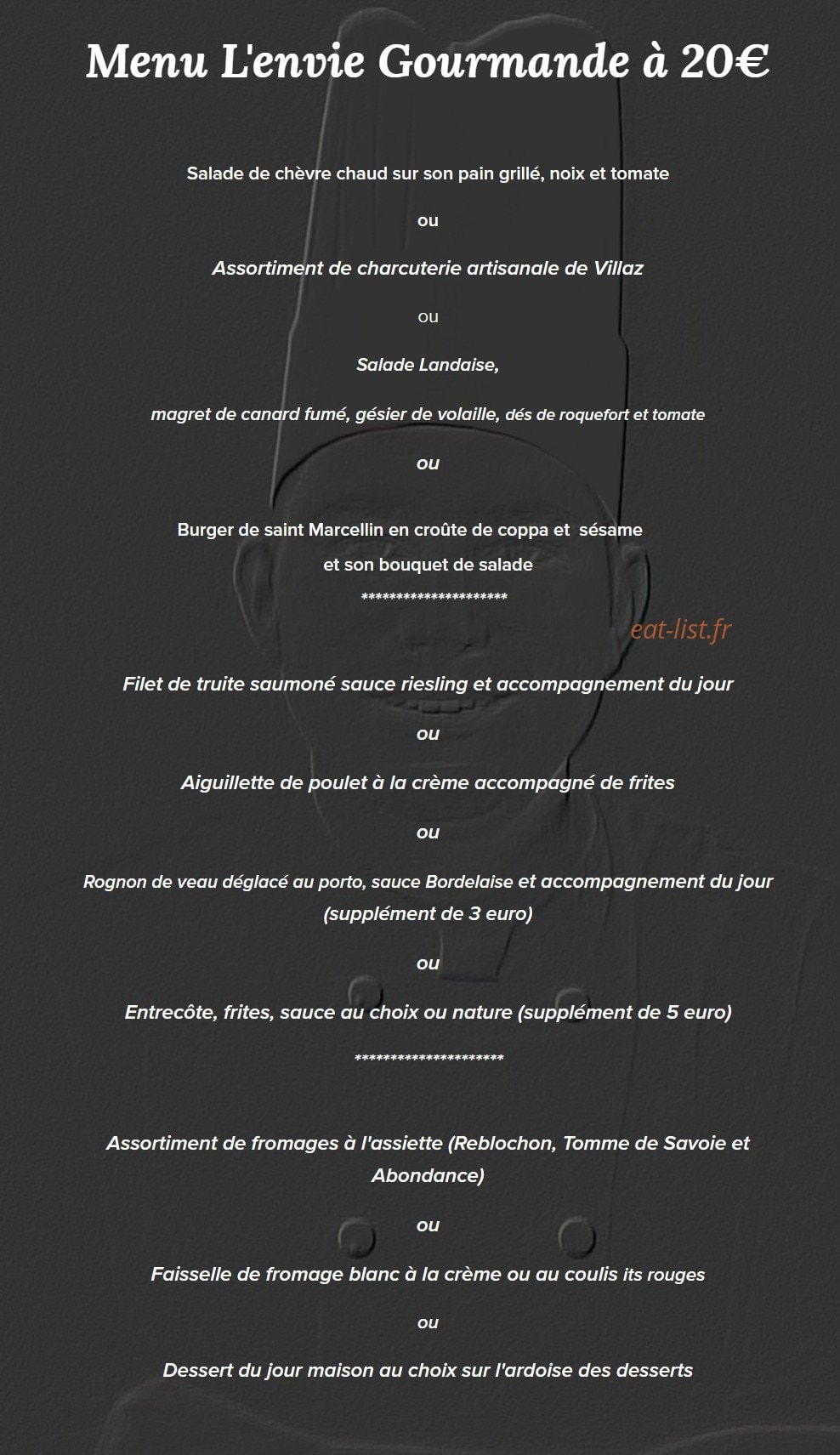 L'envie Gourmande — carte page 2