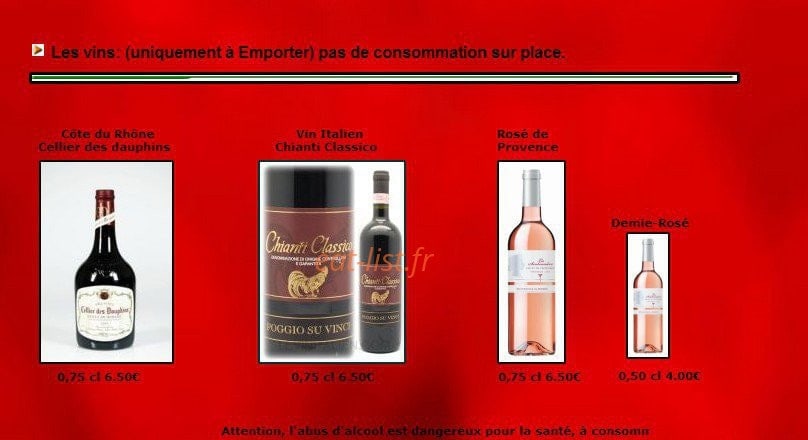 La pizza d'or — carte page 4