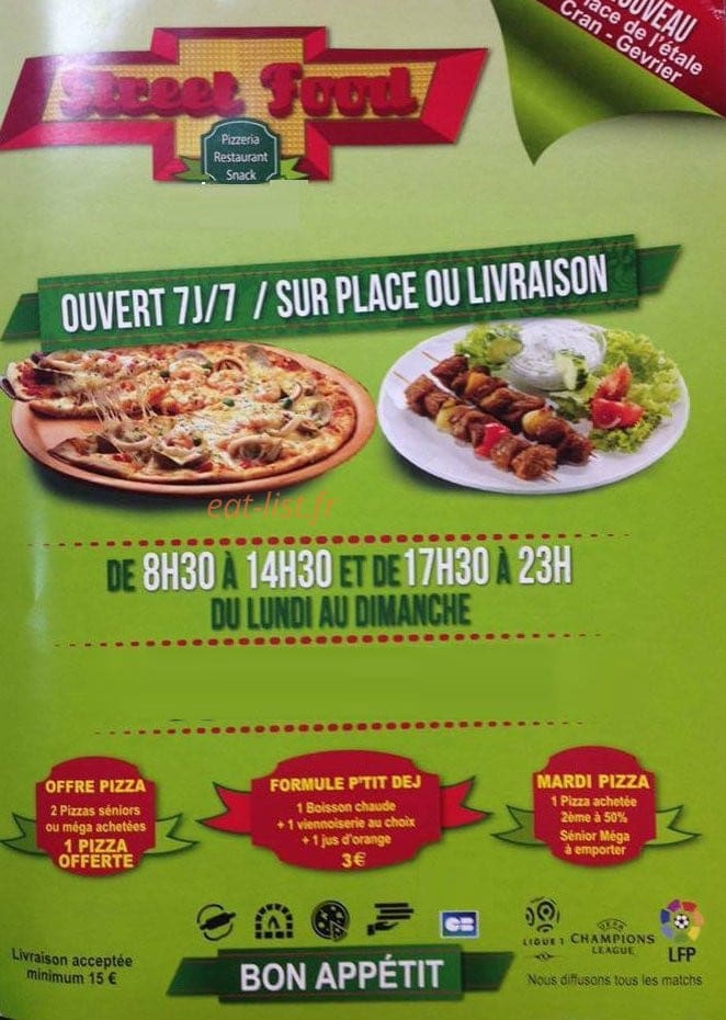 Street food — carte page 1
