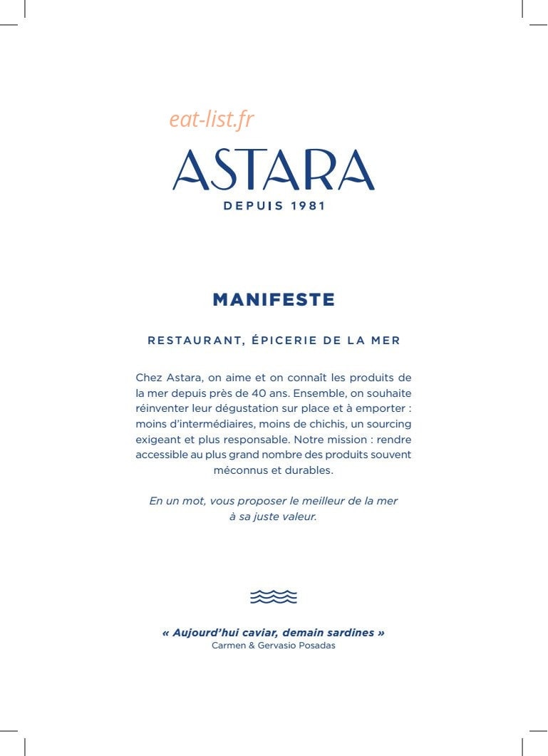 Astara — carte page 1