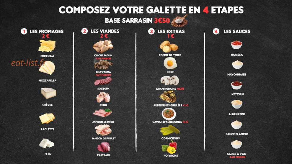 Au P'tit Crêpe — carte page 3