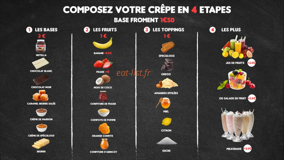 Au P'tit Crêpe — carte page 2