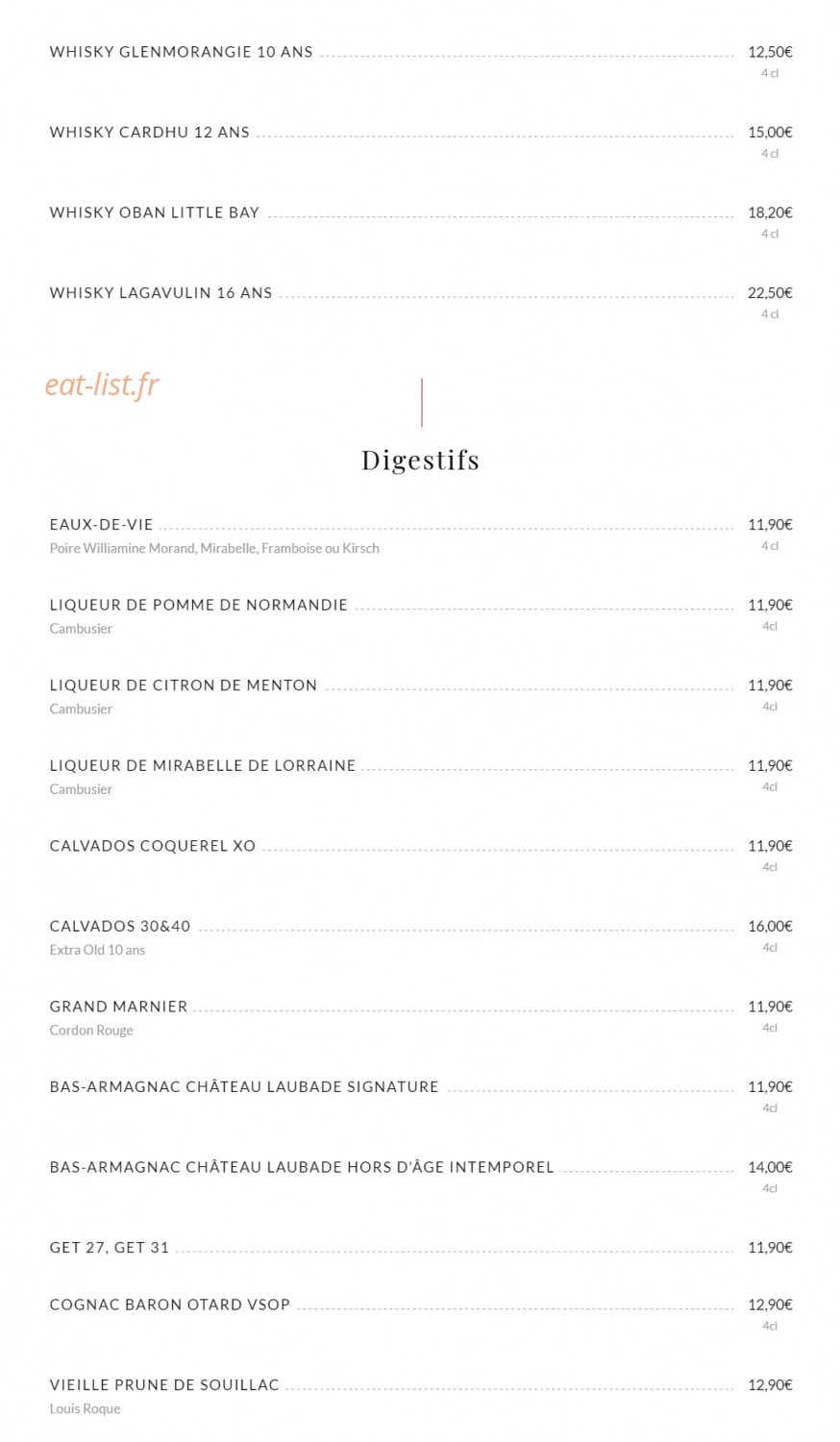 Au Pied de Cochon — carte page 9