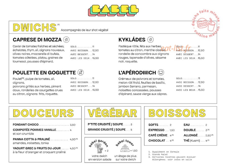 Babel Dwichs — carte page 1