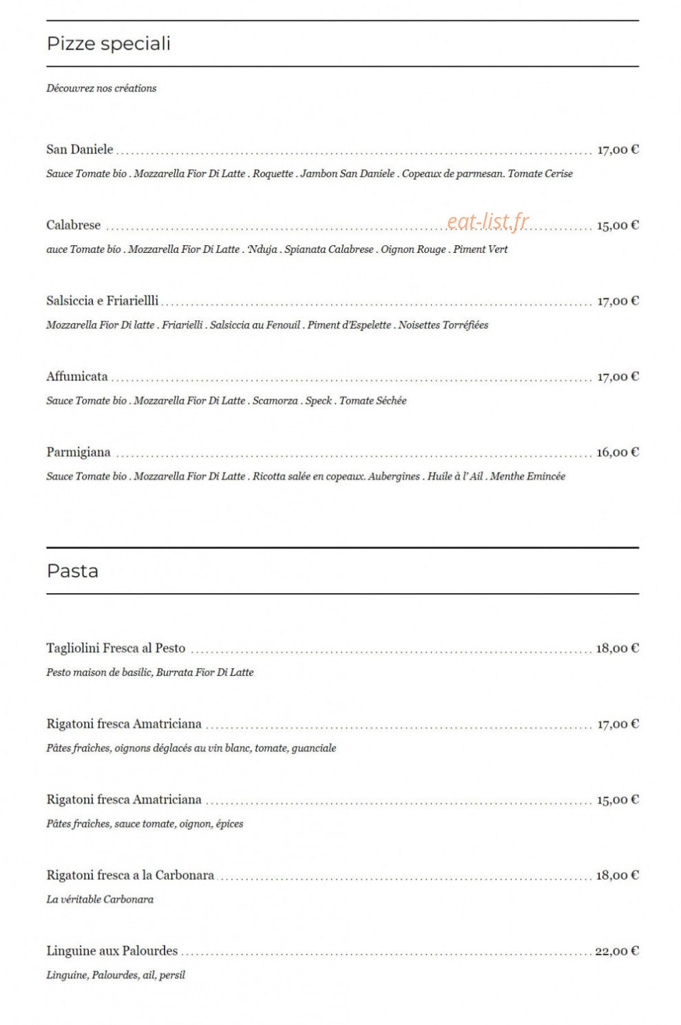 Bella Piazza — carte page 3
