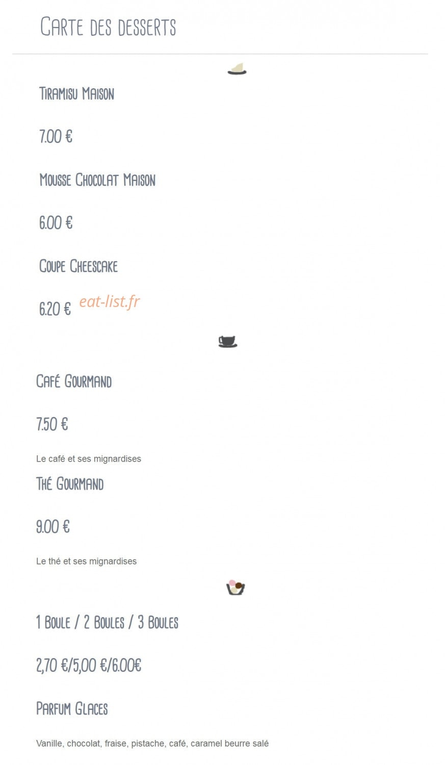 Bistro burger — carte page 5