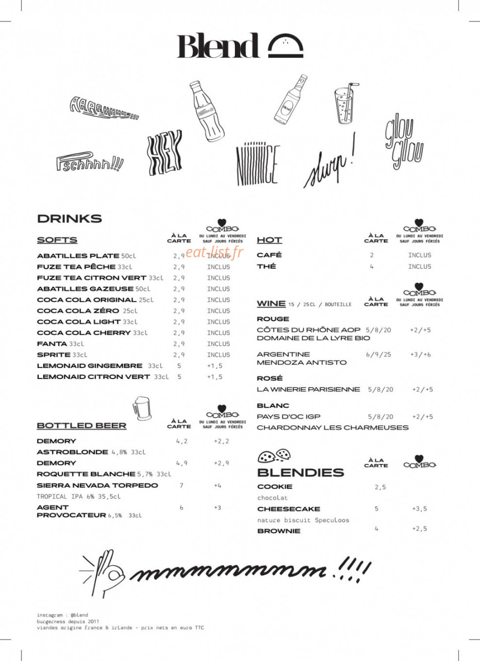 Blend — carte page 2