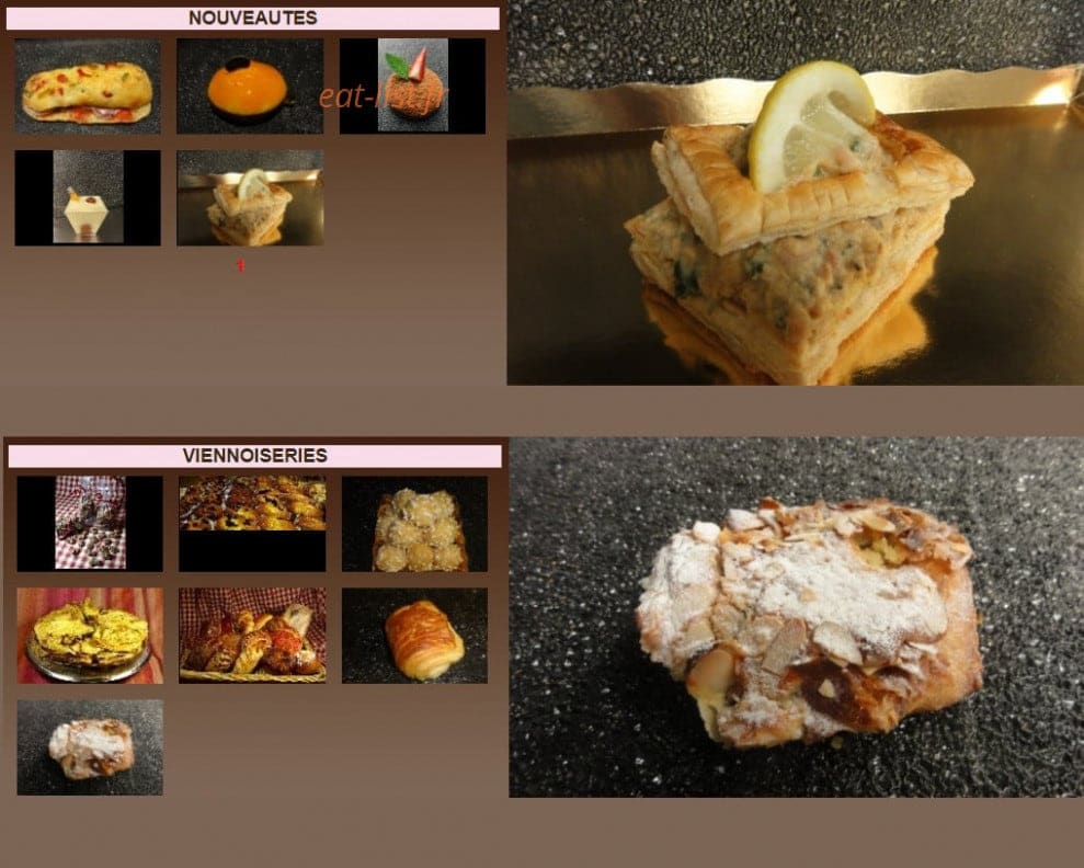 Carte et menu de Boulangerie Jean- Noel Julien à Paris 1 — Nouveautés et viennoiseries