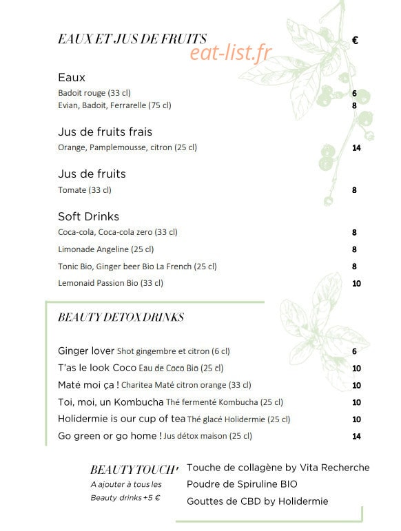 Café 52 — carte page 10