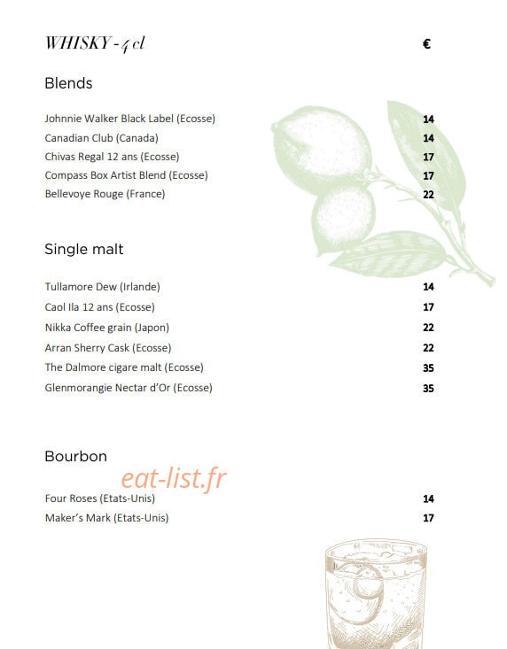 Café 52 — carte page 5