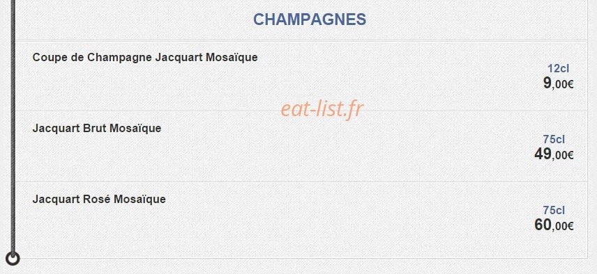 Café des marronniers — carte page 10
