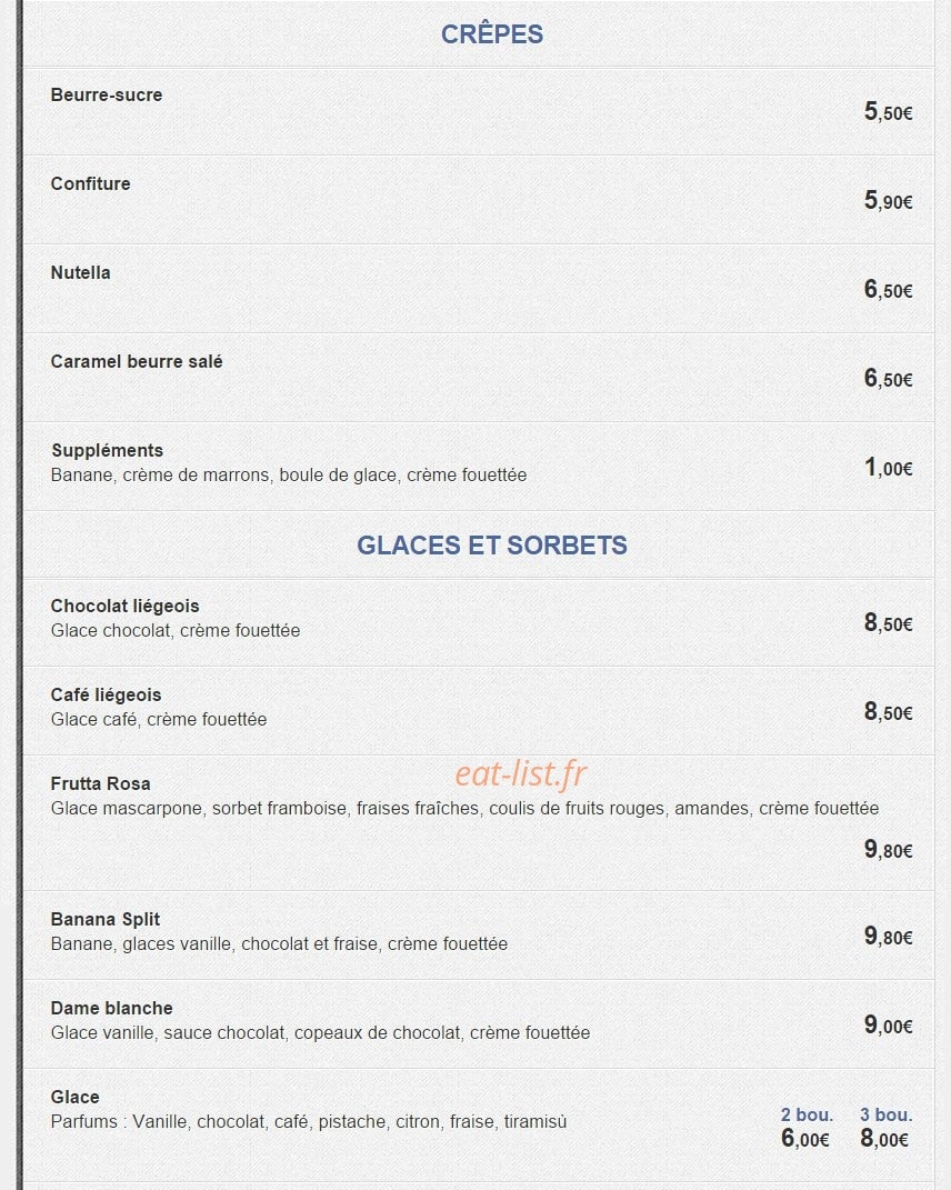 Café des marronniers — carte page 3