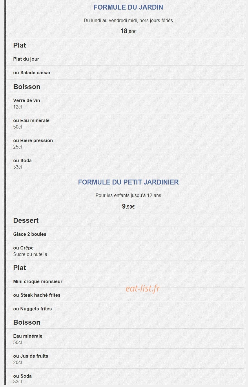 Café des marronniers — carte page 4
