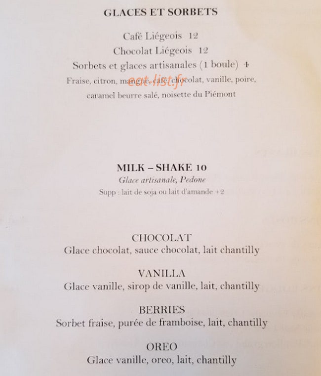 Café des Tuileries — carte page 3