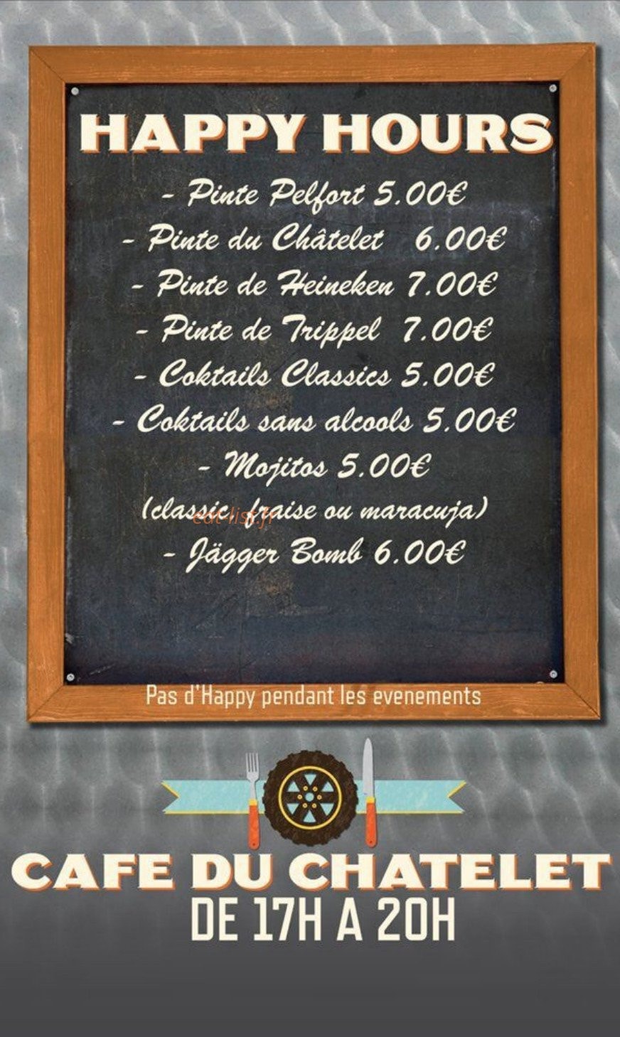 Café du Châtelet — carte page 3