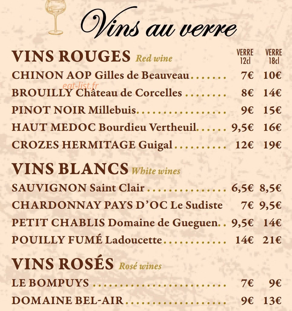 Café du Louvre — carte page 8
