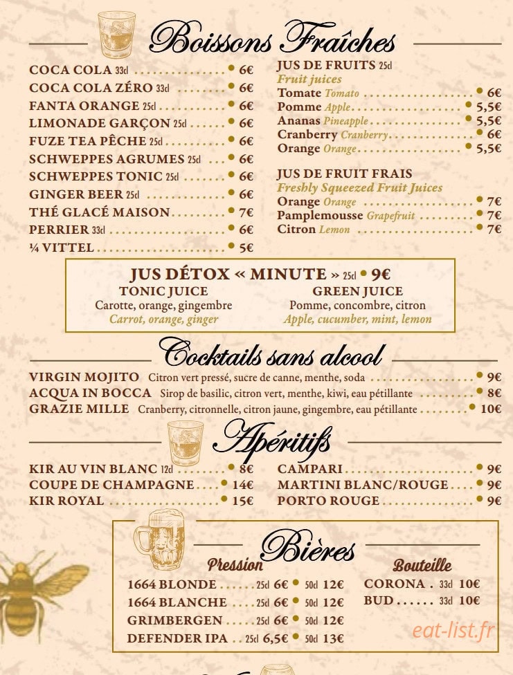 Café du Louvre — carte page 6