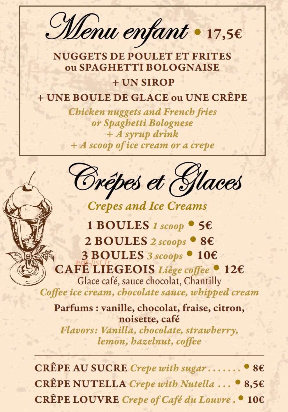 Café du Louvre — carte page 4