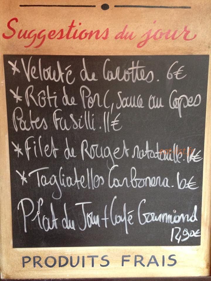 Café Etienne — carte page 1