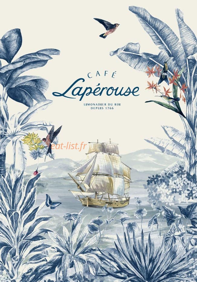 Café Lapérouse Concorde — carte page 1