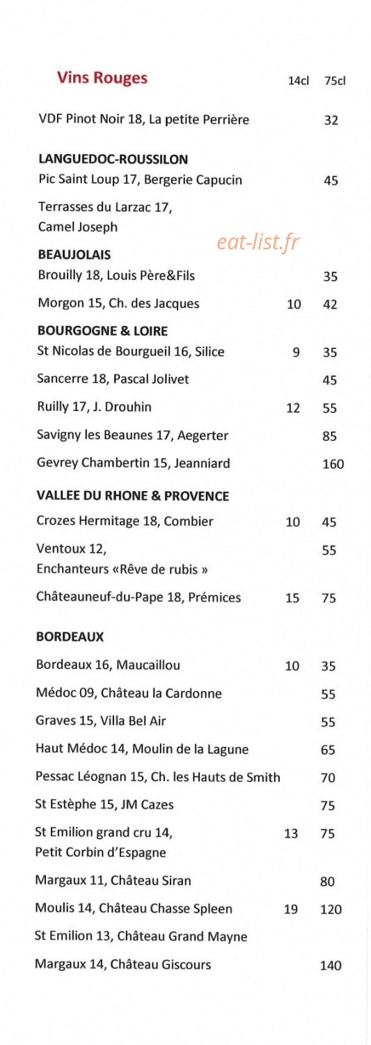 Café Ruc — carte page 7