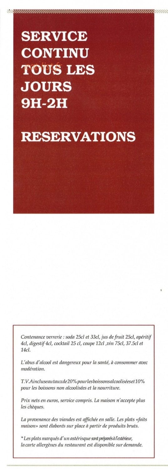Café Ruc — carte page 1