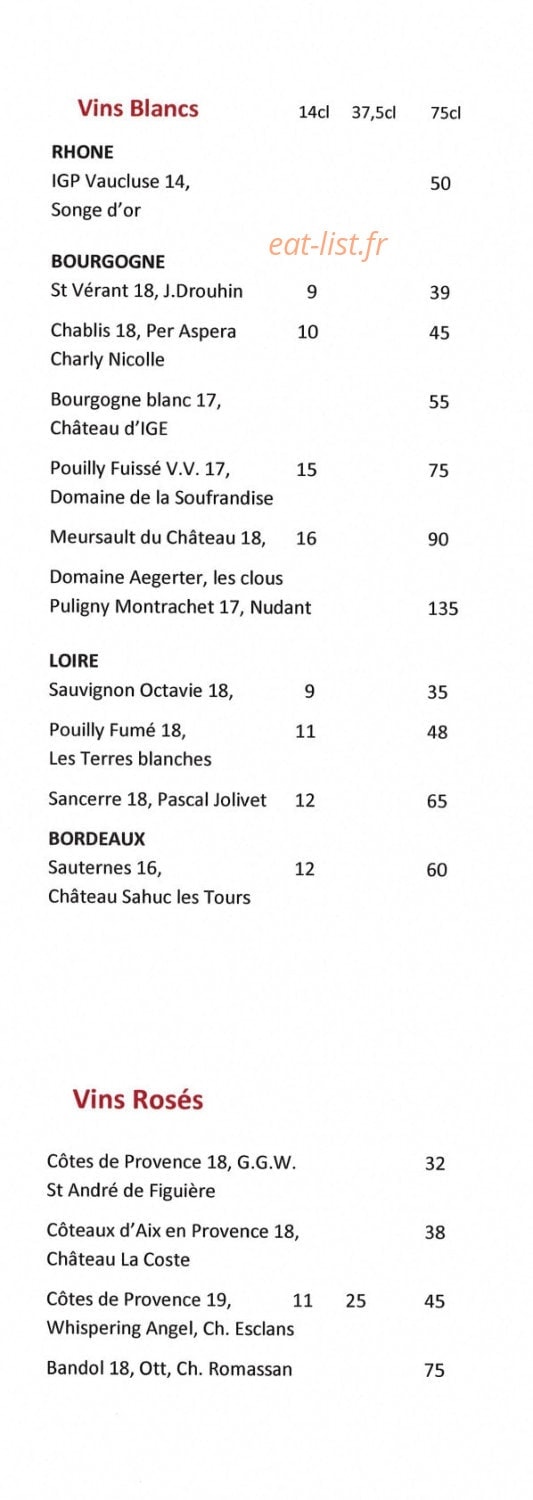 Café Ruc — carte page 6