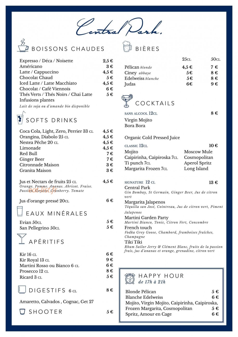Central Park — carte page 3
