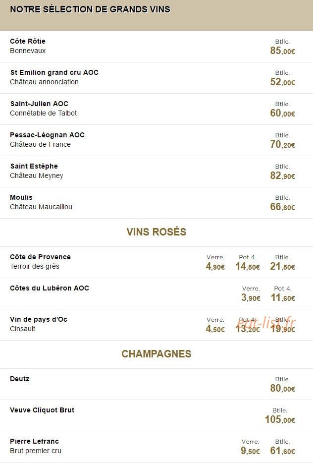 Chez claude — carte page 14