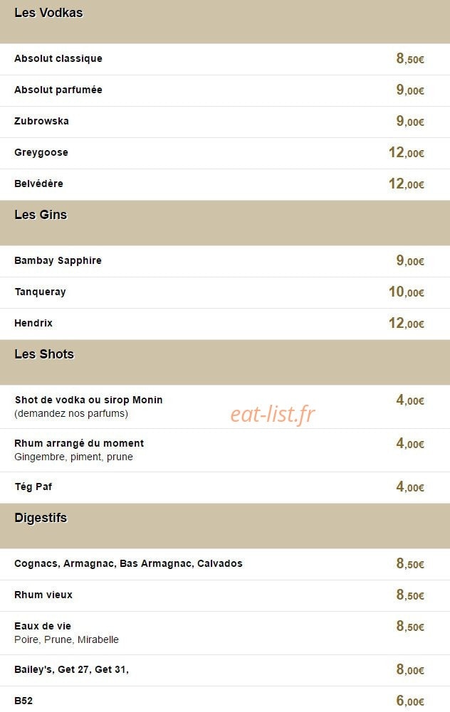 Chez claude — carte page 10