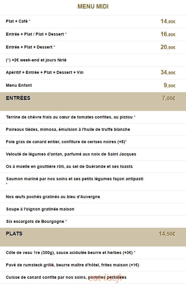 Chez claude — carte page 3