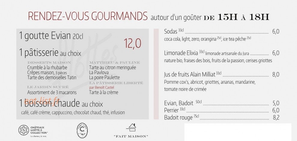 Chez Flottes — carte page 8