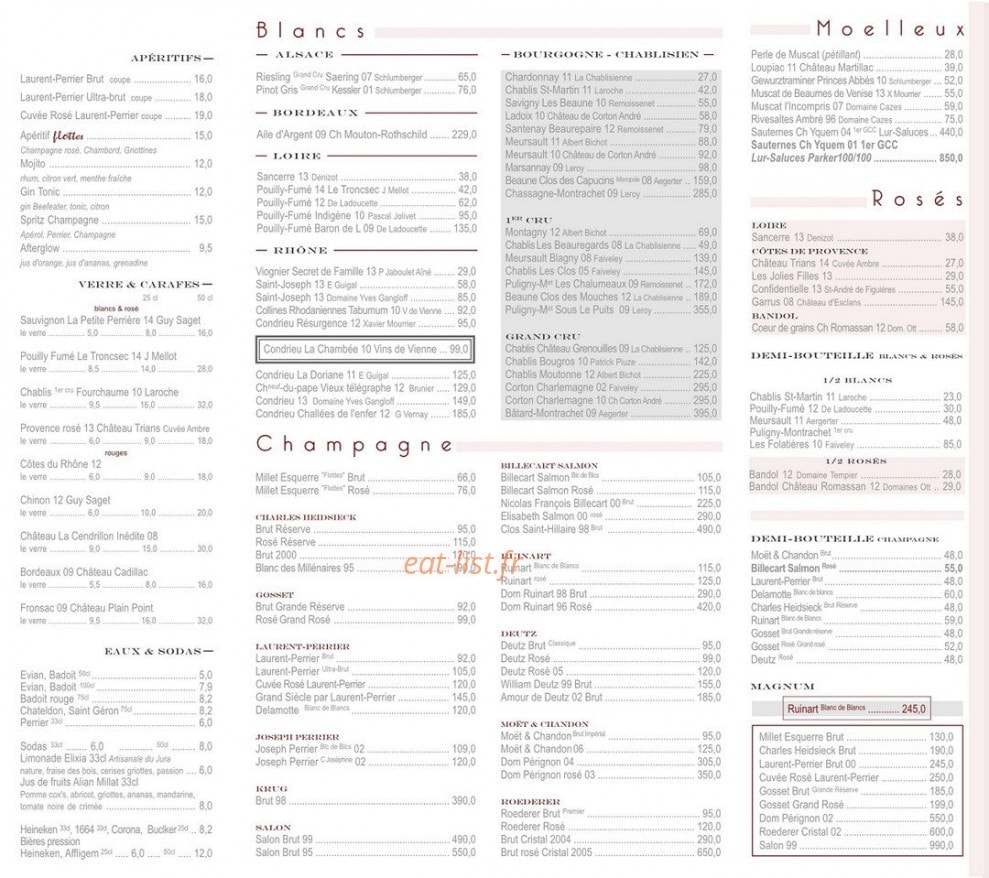Chez Flottes — carte page 12