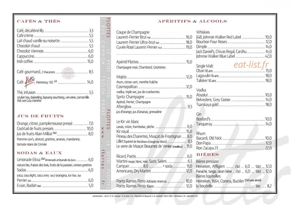 Chez Flottes — carte page 9