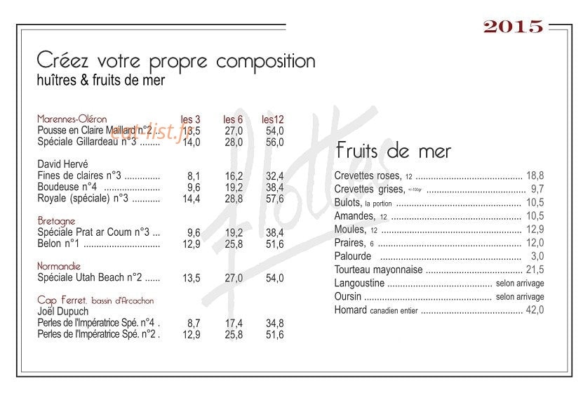 Chez Flottes — carte page 4