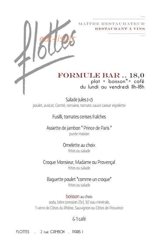 Chez Flottes — carte page 5