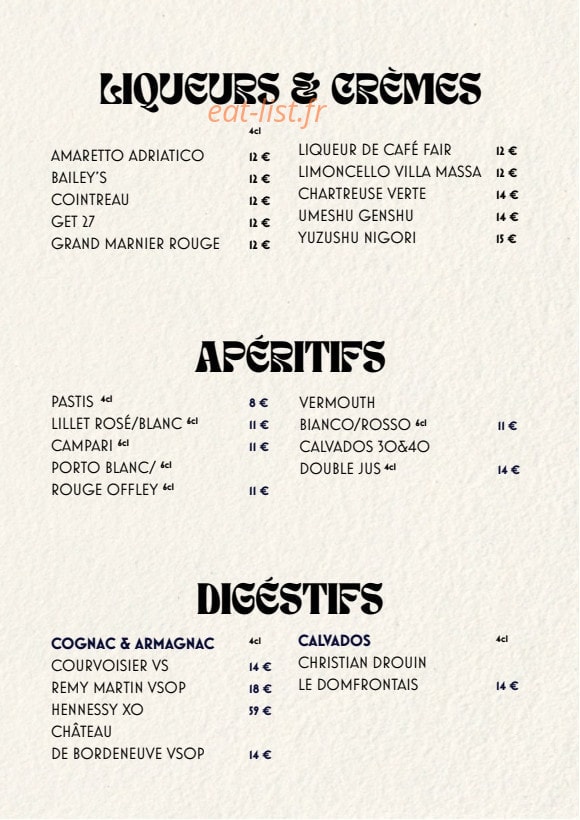 Chez Lulu — carte page 7