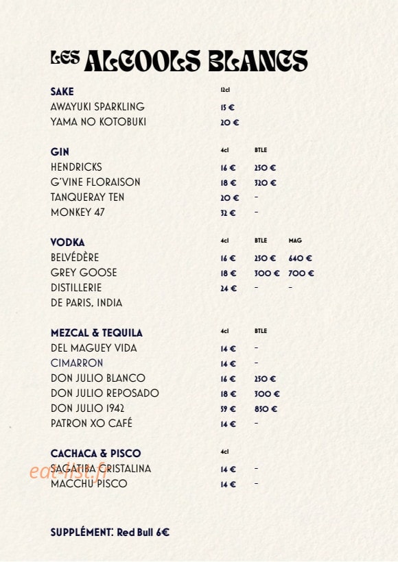 Chez Lulu — carte page 8