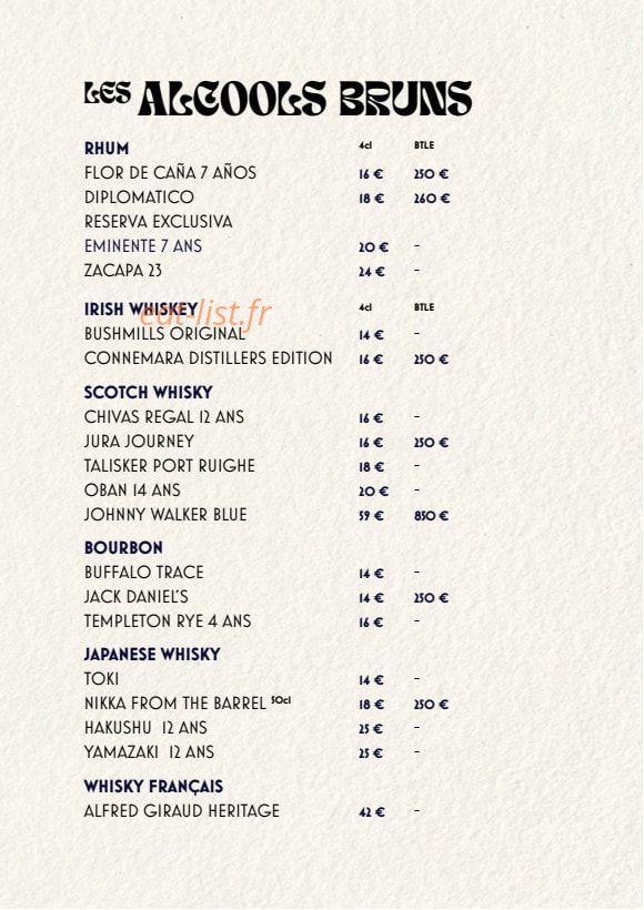 Chez Lulu — carte page 9