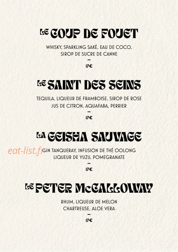 Chez Lulu — carte page 3