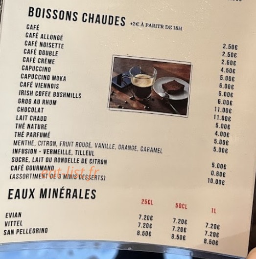 Chez Zaza — carte page 12