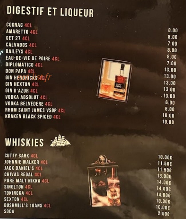 Chez Zaza — carte page 5