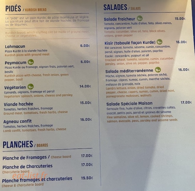Chez Zaza — carte page 2