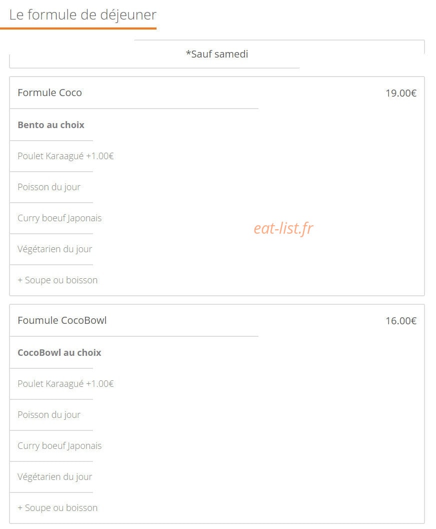 Cococo — carte page 2