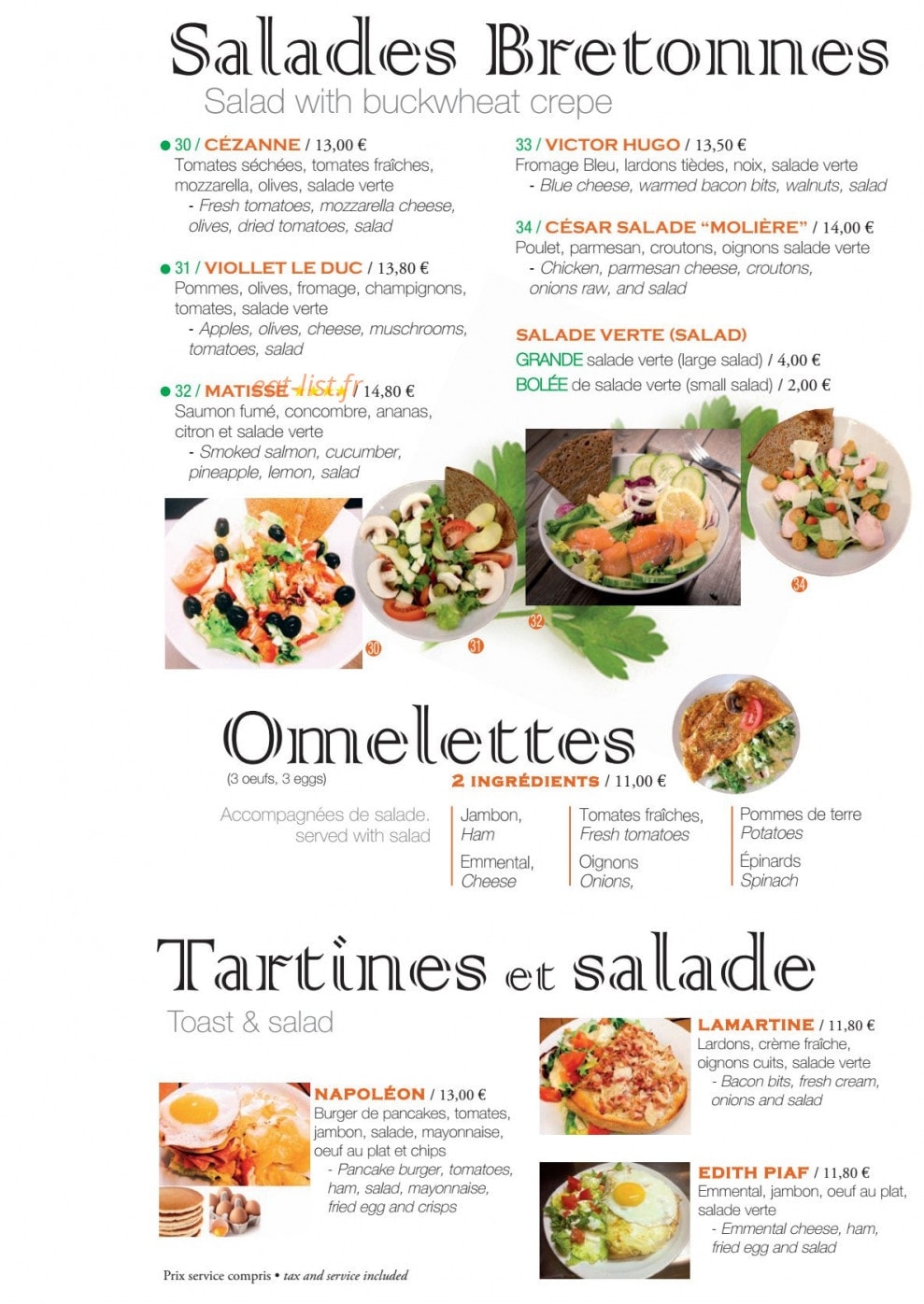 Coffee Crêpes — carte page 4