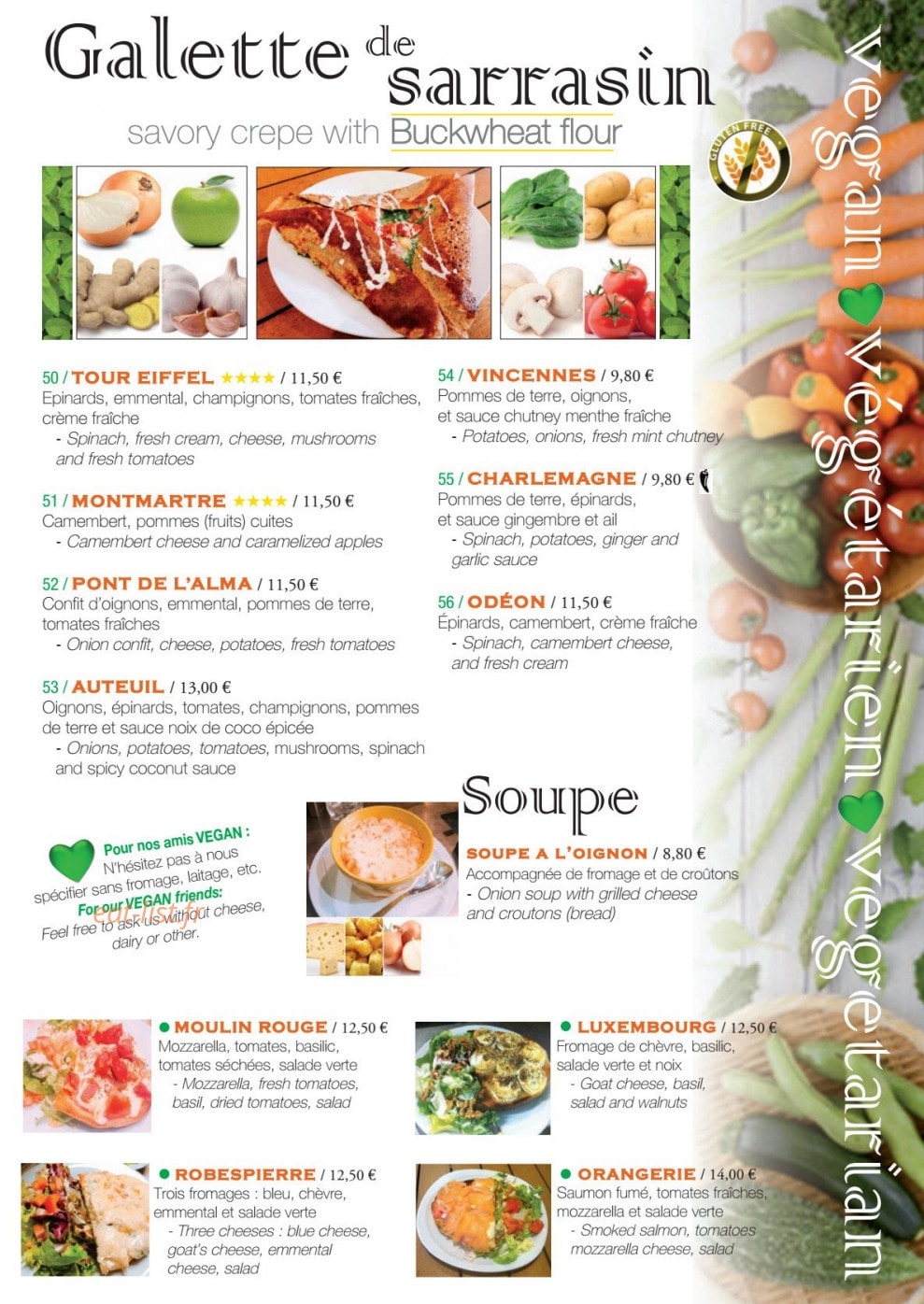 Coffee Crêpes — carte page 5