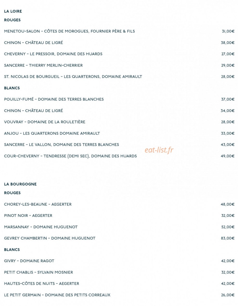 Comptoir de la Gastronomie — carte page 6