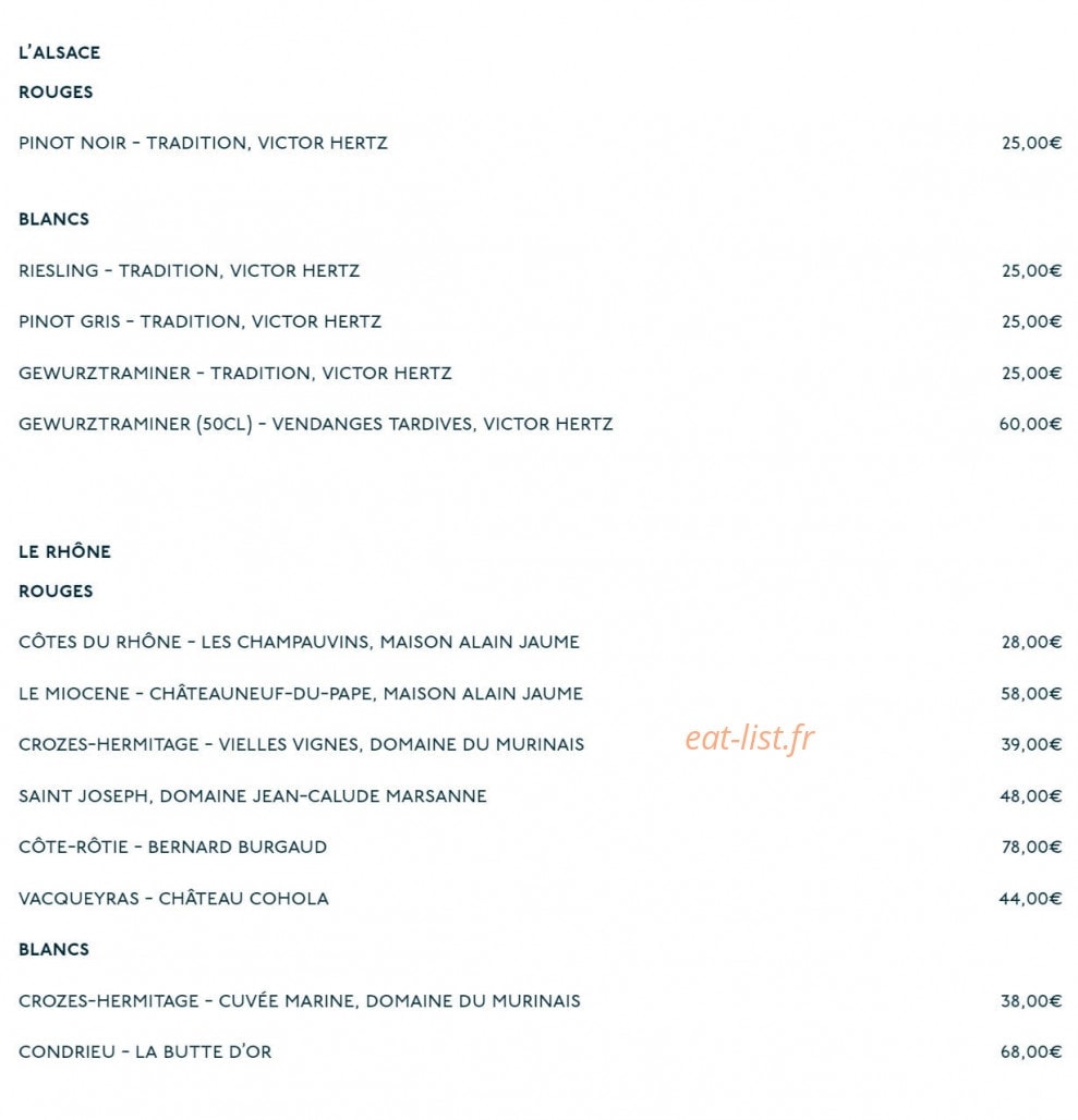 Comptoir de la Gastronomie — carte page 8
