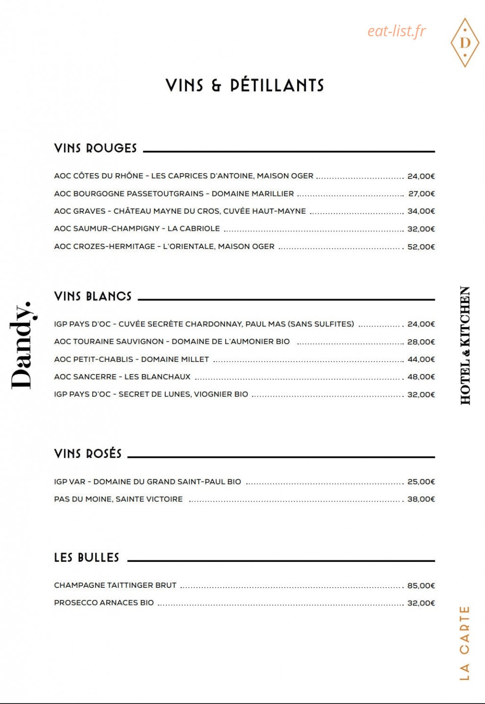 Dandy Kitchen — carte page 3